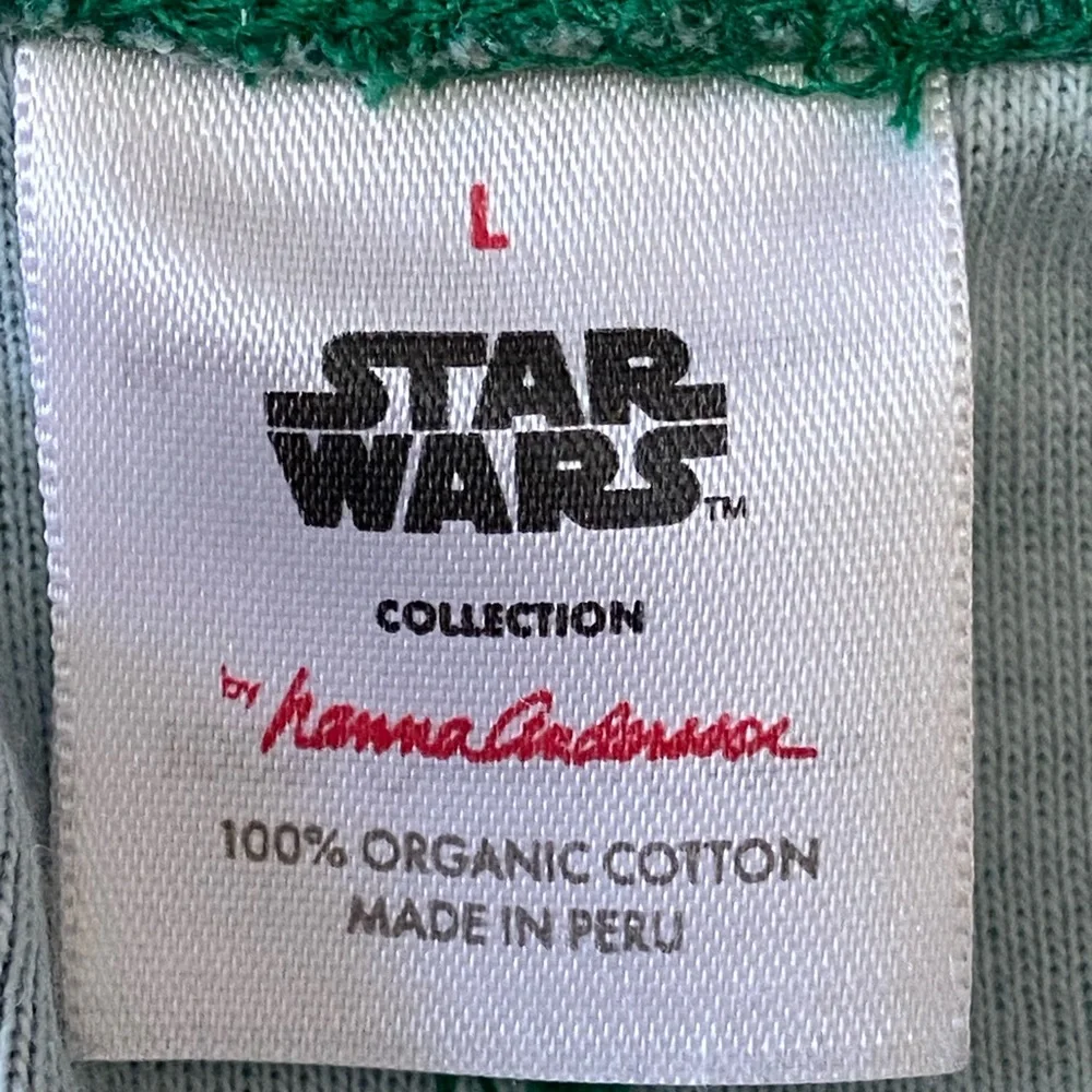 Hanna Andersson‎ Star Wars Grogu Baby Yoda Organic Cotton Pajamas Green Large